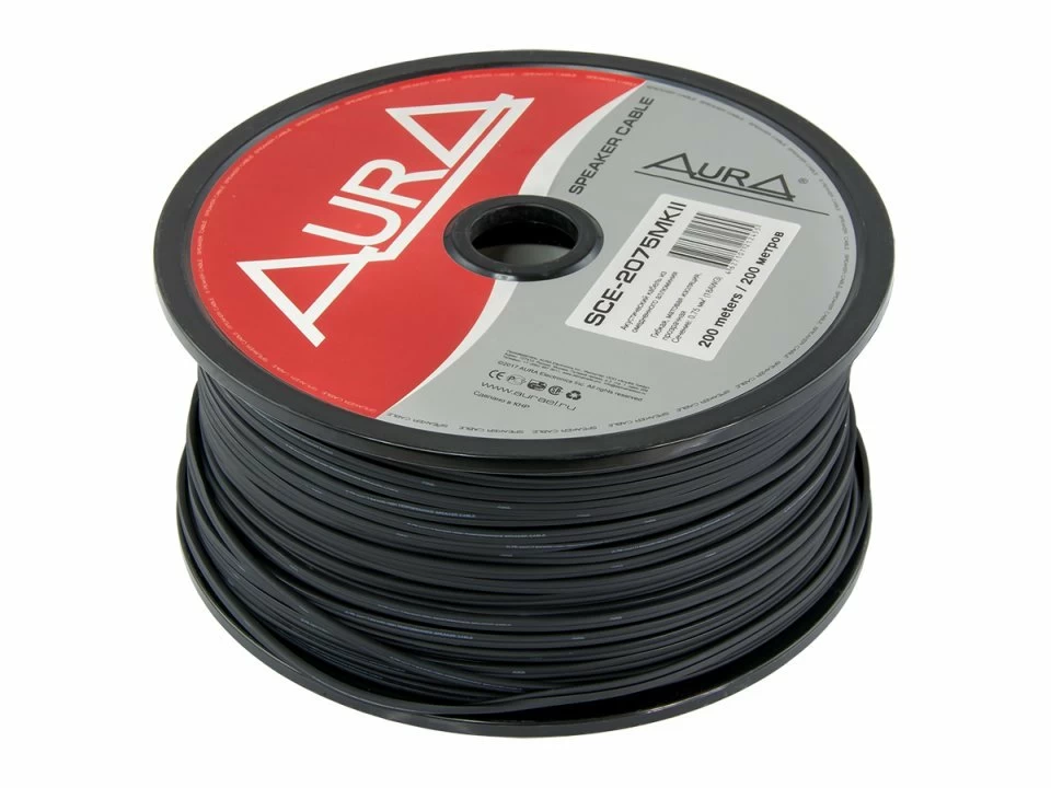 Cablu boxe AURA SCE 2075 MKII, Metru Liniar / Rola 200m, 2 × 0,75mm² (18AWG) (18AWG) imagine noua