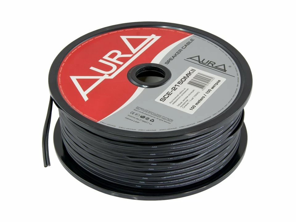Cablu boxe Aura SCE 2150 MKII, Metru Liniar / Rola 100m, 2×1,5mm² (16AWG) (100M) imagine Black Friday 2021