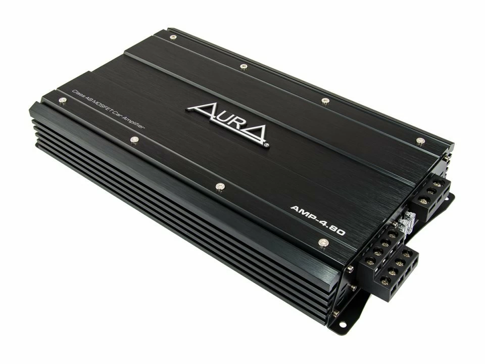 Amplificator auto Aura AMP 4.80, 4 canale, 250W Aura imagine reduceri 2022