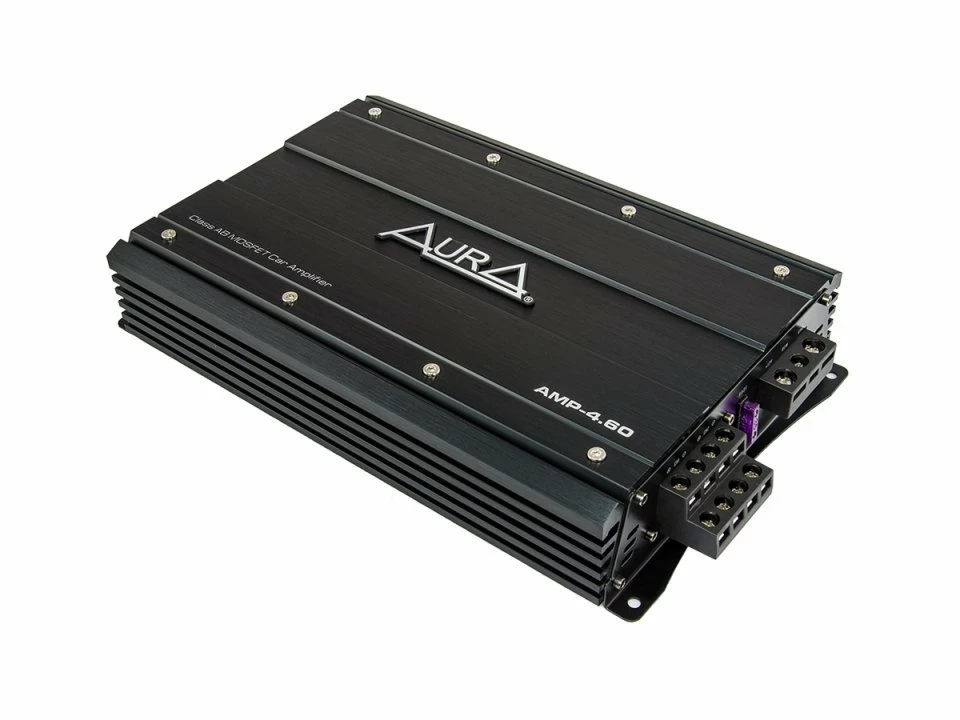 Amplificator auto Aura AMP 4.60, 4 canale, 150W Pret Mic Online Aura imagine noua