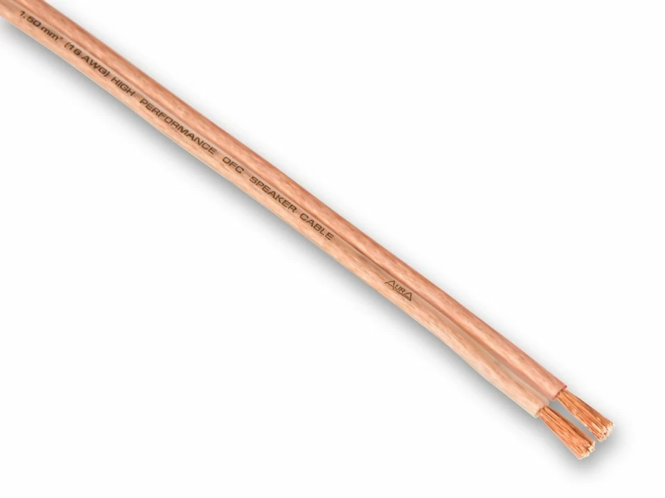 Cablu boxe AURA SCC 3150, Metru Liniar / Rola 100m, 2×1,5mmÂ² (16AWG)