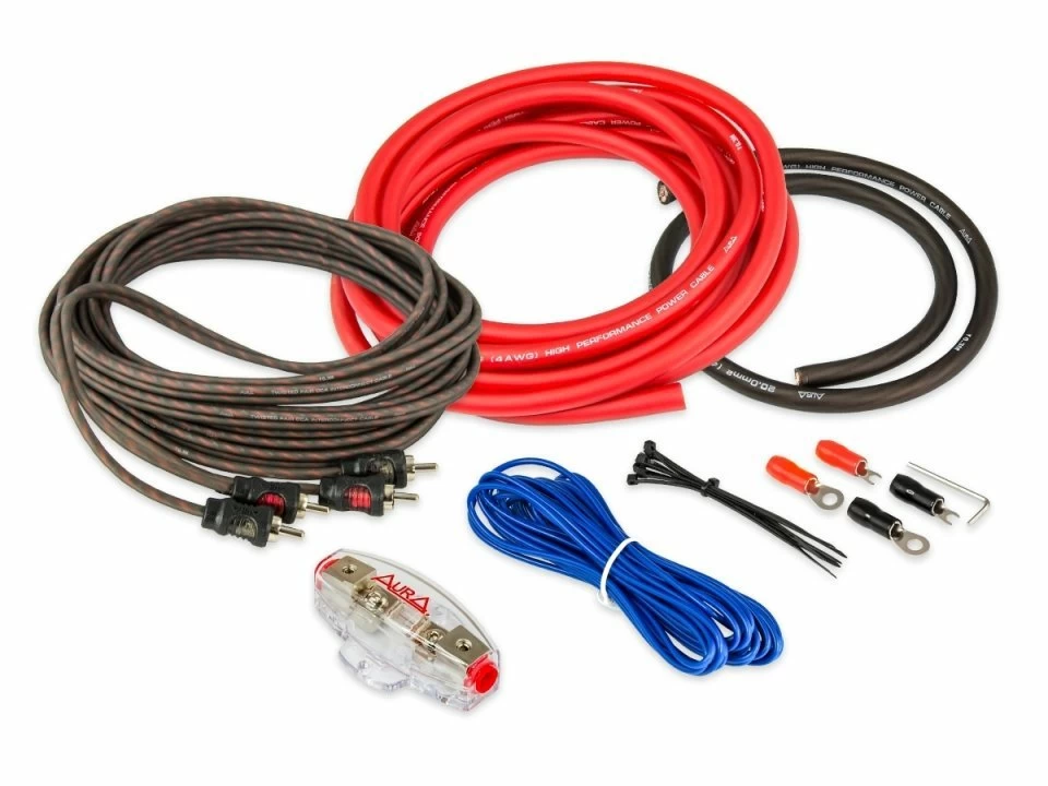 Kit cablu alimentare AURA AMP 1204, 4AWG (20 mm2) Aura imagine noua