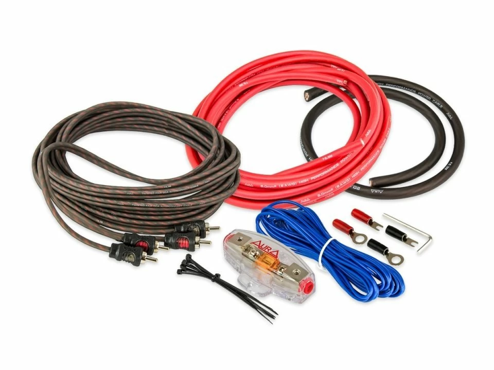 Kit cablu alimentare Aura AMP 1208, 8AWG (8 mm2) Aura imagine reduceri 2022