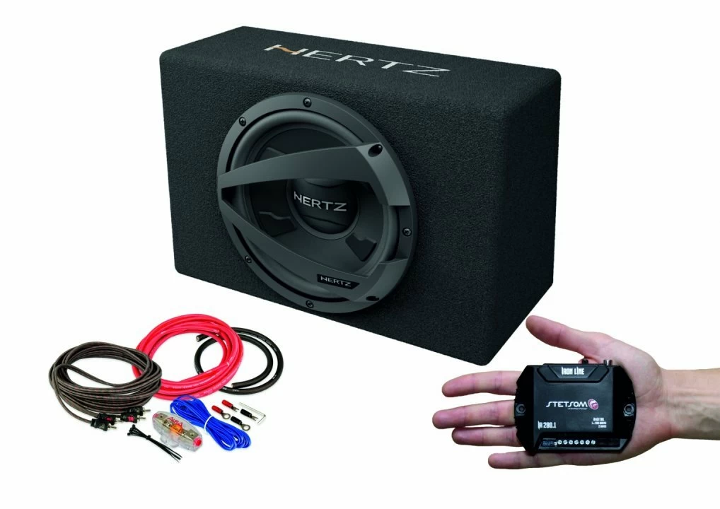 Pachet Subwoofer auto Hertz DBX 30.3 + Amplificator Stetsom IR 280.1 + kit de cabluri complet Pret Mic Online Hertz imagine noua