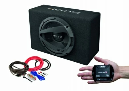 Pachet Subwoofer auto Hertz DBX 30.3 + Amplificator Stetsom IR 280.1 + kit de cabluri complet 