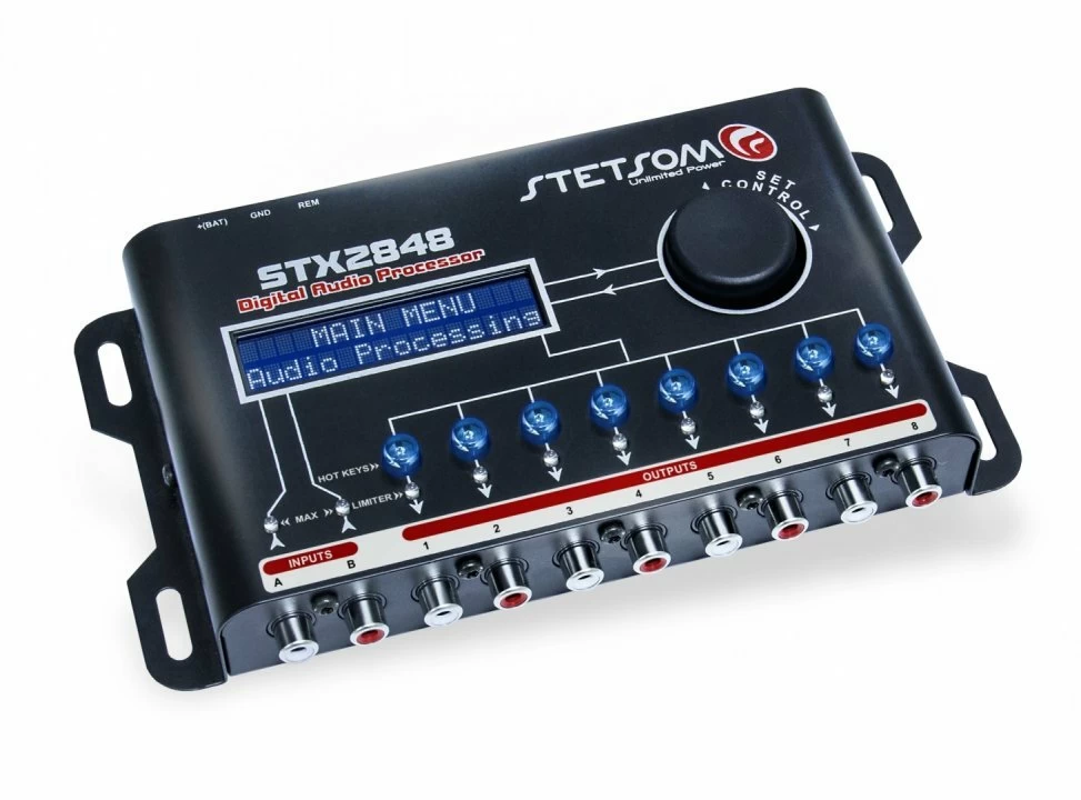 Procesor de sunet auto Stetsom STX2848 DSP, 8 canale audio imagine noua 2022