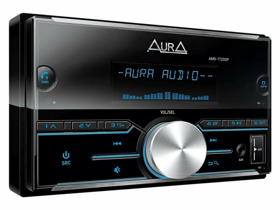 Player auto Aura AMH 772DSP, 2 DIN, 4x51W Aura Cel Mai Bun Pret Online Aura imagine 2022