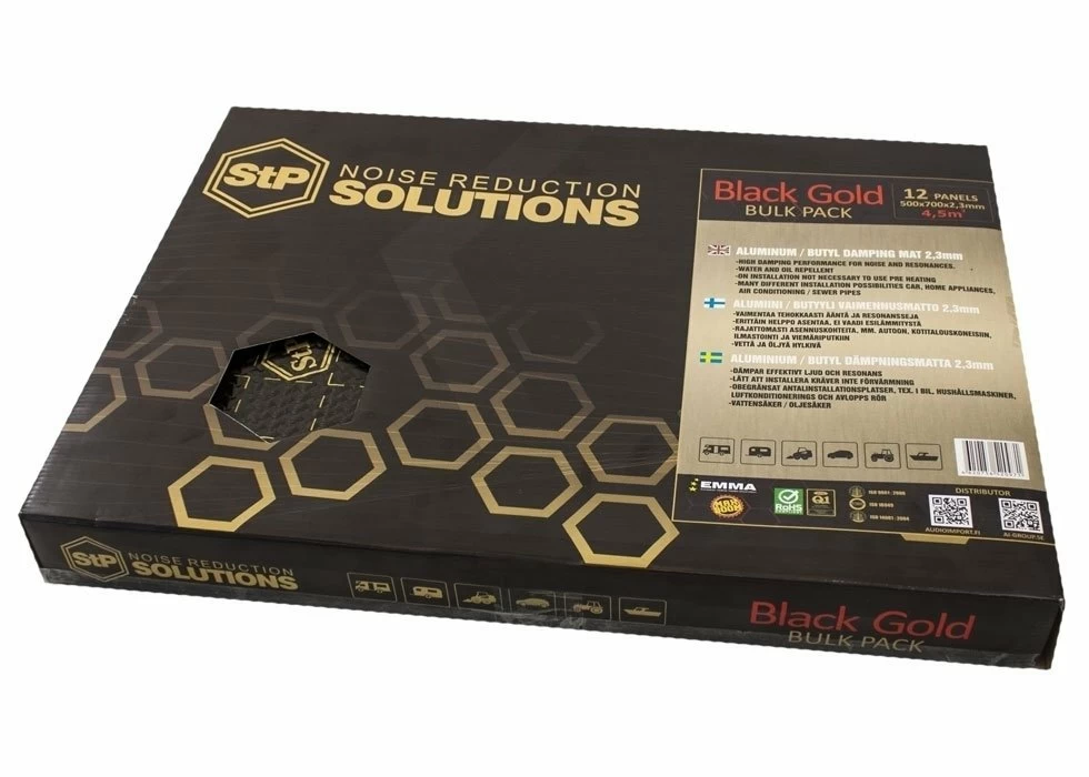 Insonorizant Premium auto STP Black Gold, 2,3mm, 4,5m2, Bulk Pack soundhouse.ro imagine reduceri 2022