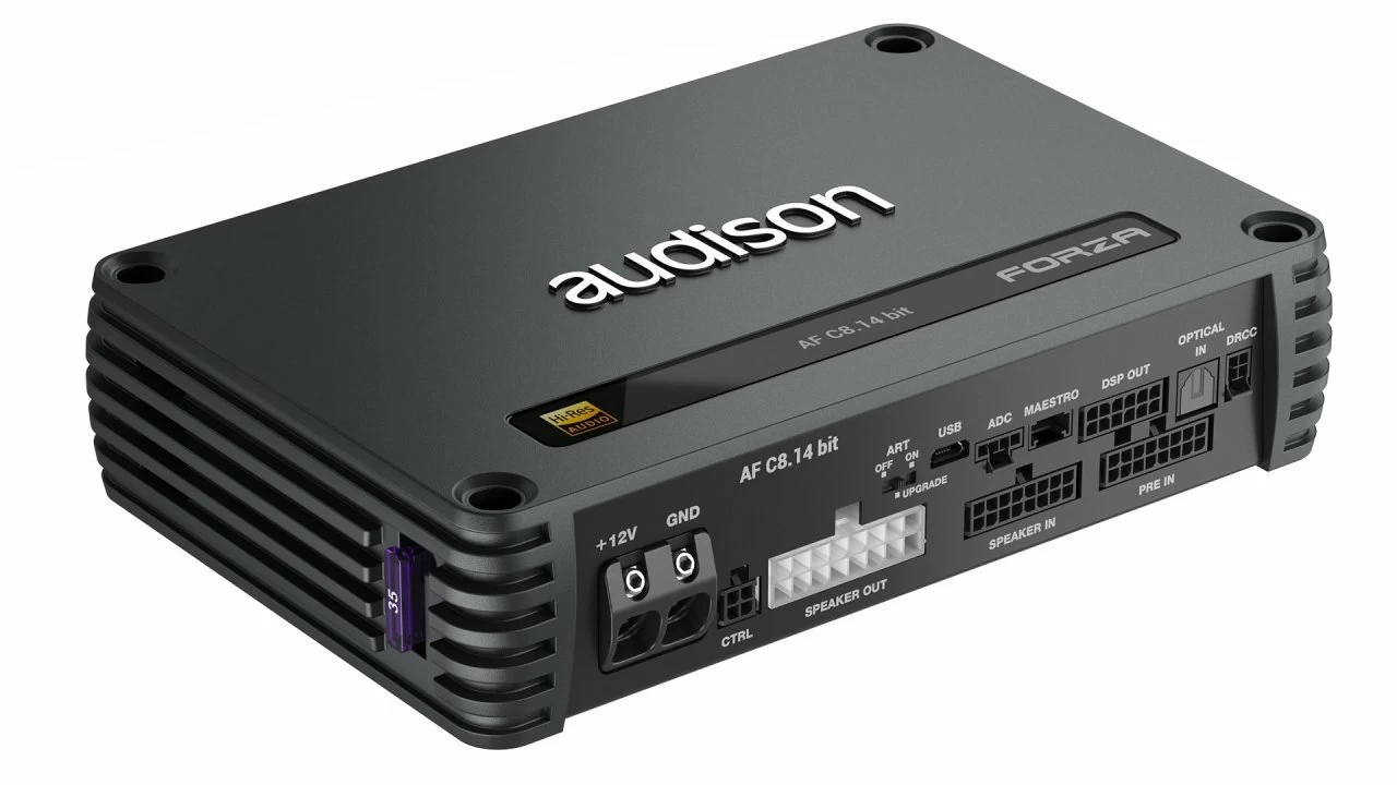 Amplificator auto Audison Forza AF C8.14bit, 8 canale, 800W Audison imagine noua 2022