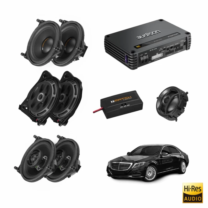 Pachet sistem audio Plug&Play Match dedicat Mercedes Benz + Amplificator DSP 800W 800W imagine 2022