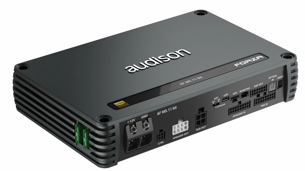 Amplificator auto Audison Forza AF M5.11bit, 5 canale, 1200W 1200W imagine noua 2022