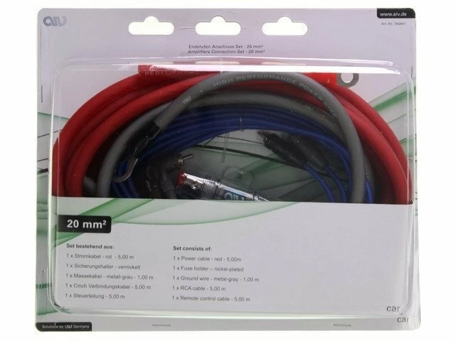 Kit cablu alimentare AIV 350941, 4AWG (20 mm²) (4AWG) imagine Black Friday 2021