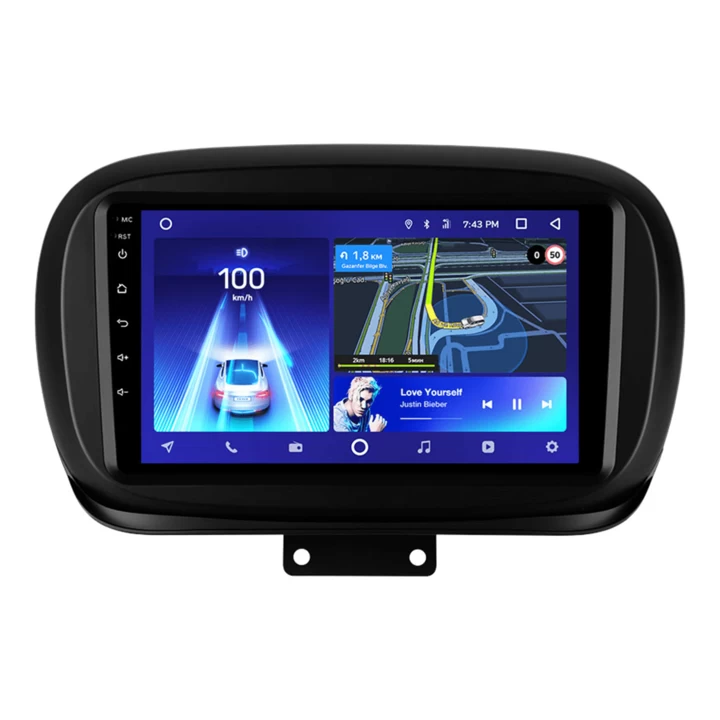 Navigatie Auto Teyes CC2 Plus Fiat 500X 2014-2020 4+64GB 9″ QLED Octa-core 1.8Ghz, Android 4G Bluetooth 5.1 DSP 1.8Ghz imagine noua