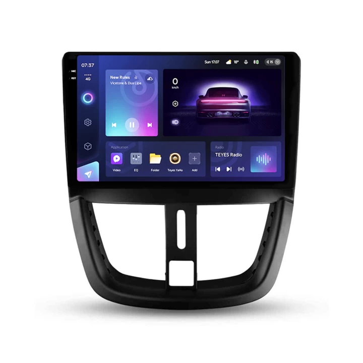 Navigatie Auto Teyes CC3 2K Peugeot 207 2006-2015 3+32GB 9.5″ QLED Octa-core 2Ghz, Android 4G Bluetooth 5.1 DSP soundhouse.ro imagine reduceri 2022