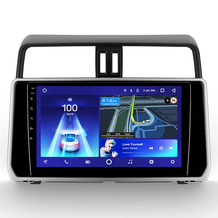 Navigatie Auto Teyes CC2 Plus Toyota Land Cruiser Prado J200 2017-2018 3+32GB 10.2″ QLED Octa-core 1.8Ghz, Android 4G Bluetooth 5.1 DSP (J200) imagine noua