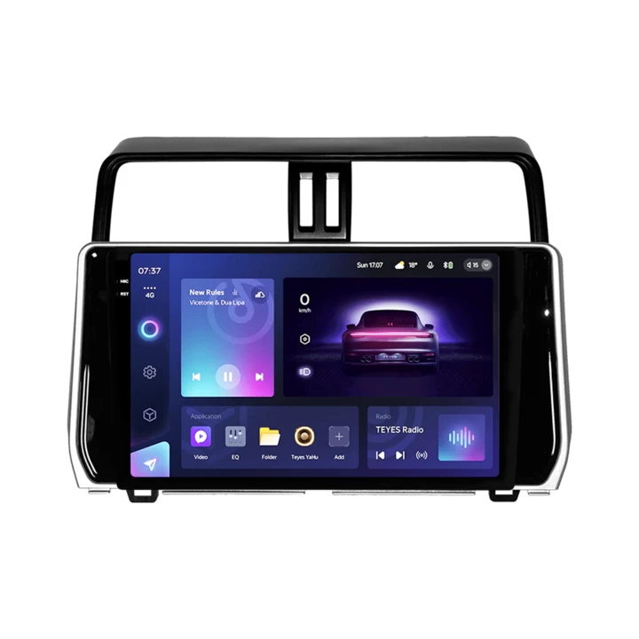 Navigatie Auto Teyes CC3 2K Toyota Land Cruiser Prado J200 2017-2018 3+32GB 10.36″ QLED Octa-core 2Ghz, Android 4G Bluetooth 5.1 DSP (J200) imagine noua