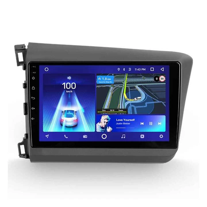 Navigatie Auto Teyes CC2 Plus Honda Civic 9 2011-2015 6+128GB 9″ QLED Octa-core 1.8Ghz, Android 4G Bluetooth 5.1 DSP 1.8Ghz imagine noua