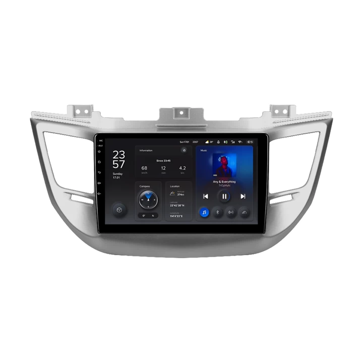 Navigatie Auto Teyes X1 WiFi Hyundai Tucson 3 2015-2018 2+32GB 9″ IPS Quad-core 1.3Ghz, Android Bluetooth 5.1 DSP (Bluetooth) imagine Black Friday 2021