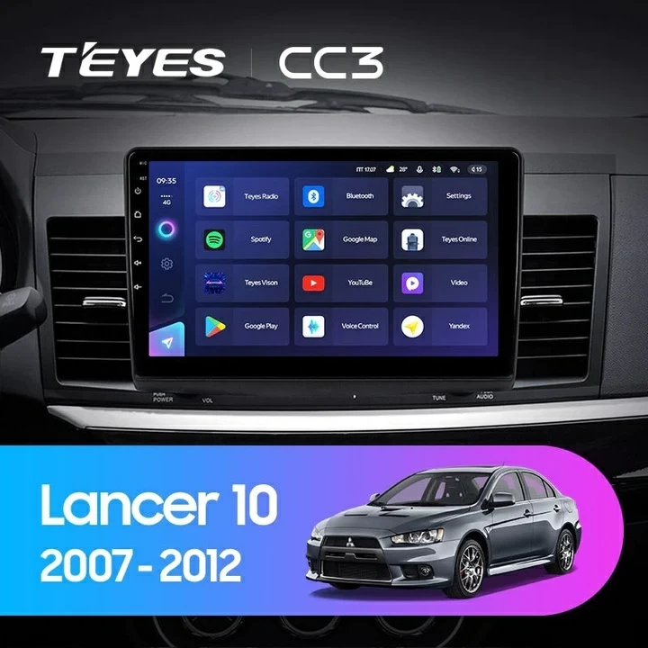 Navigatie Auto Teyes CC3 2K Mitsubishi Lancer 10 2007-2012 4+64GB 10.36″ QLED Octa-core 2Ghz, Android 4G Bluetooth 5.1 DSP 10.36" imagine noua