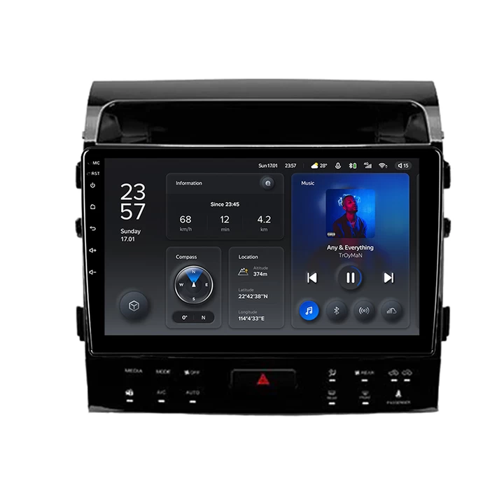 Navigatie Auto Teyes X1 4G Toyota Land Cruiser 11 J200 2007-2015 II 2+32GB 10.2″ IPS Octa-core 1.6Ghz, Android 4G Bluetooth 5.1 DSP 1.6Ghz imagine noua