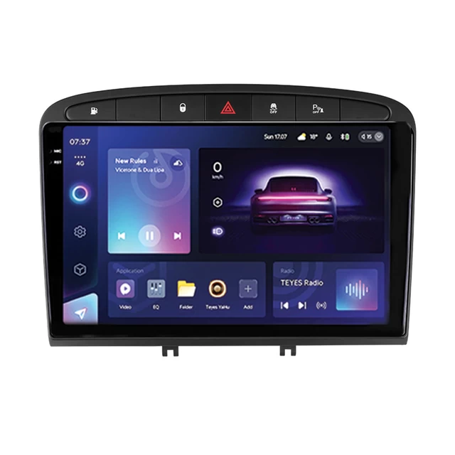 Navigatie Auto Teyes CC3 2K 360° Peugeot 308 2007-2015 6+128GB 9.5` QLED Octa-core 2Ghz, Android 4G Bluetooth 5.1 DSP soundhouse.ro/ imagine noua 2022