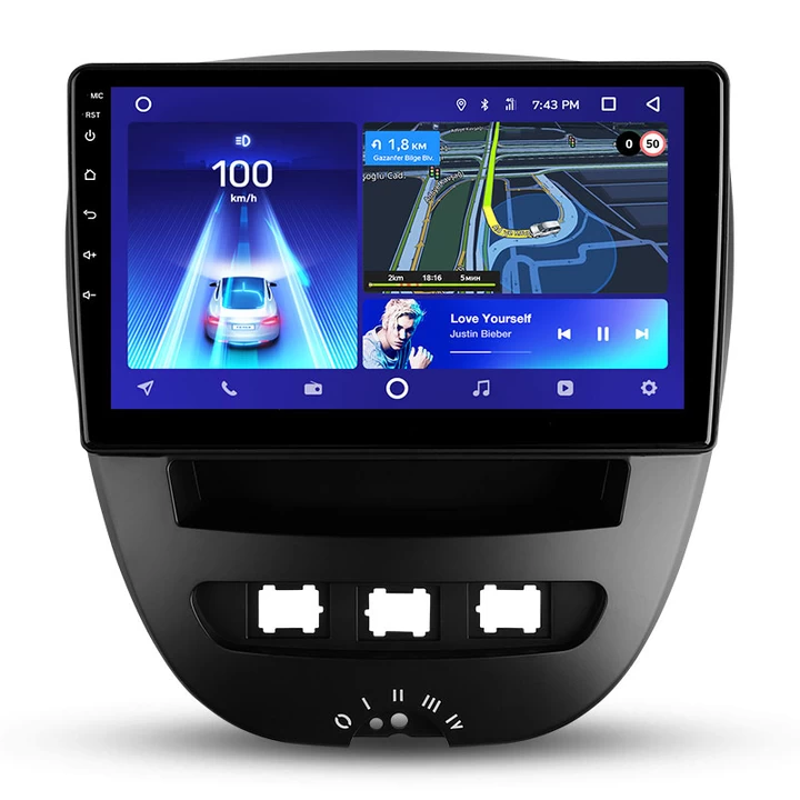 Navigatie Auto Teyes CC2 Plus Peugeot 107 2005-2014 3+32GB 10.2″ QLED Octa-core 1.8Ghz, Android 4G Bluetooth 5.1 DSP (Bluetooth) imagine Black Friday 2021