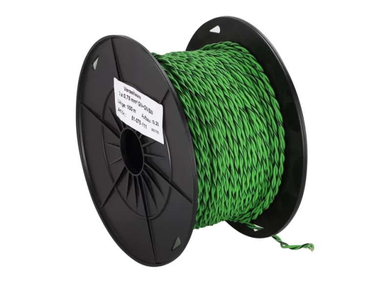 Cablu boxe ACV 51-075-111 Metru Liniar / Rola 100m, 2 × 0,75mm² (18AWG), Verde
