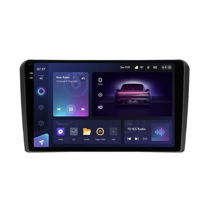 Resigilat - Navigatie Auto Teyes CC3 2K 360°, 6+128GB 9.5` QLED Octa-core 1.8Ghz, Android 4G Bluetooth 5.1 DSP