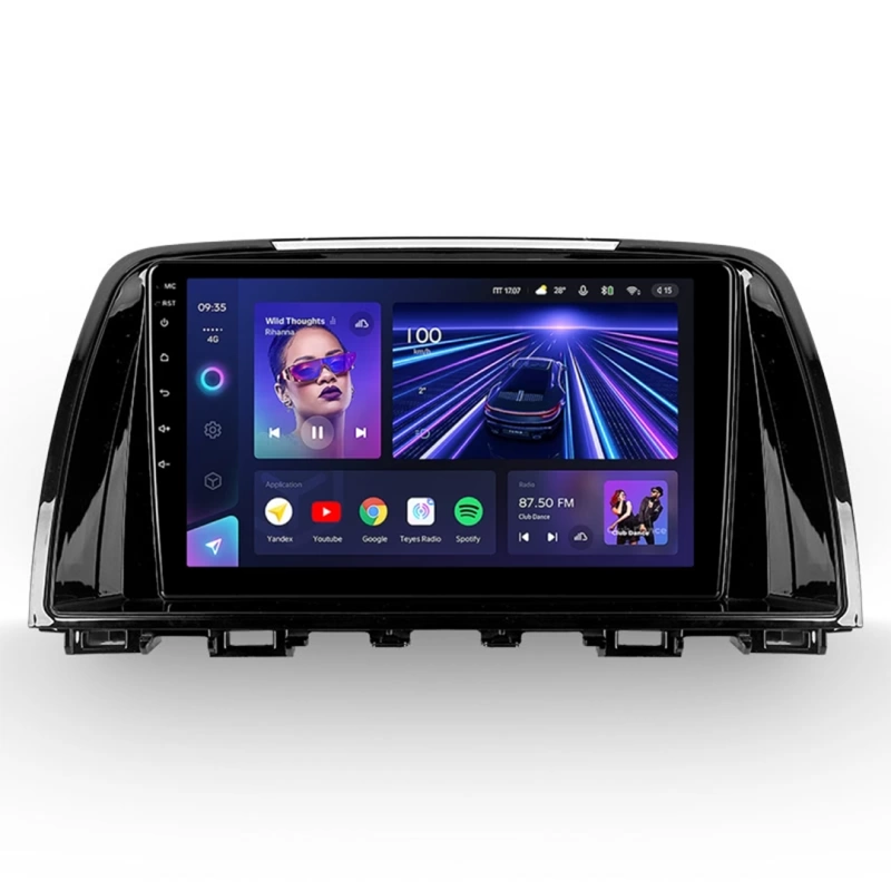 Navigatie Auto Teyes CC3 360° Mazda 6 2012-2017 6+128GB 9` QLED Octa-core 1.8Ghz, Android 4G Bluetooth 5.1 DSP